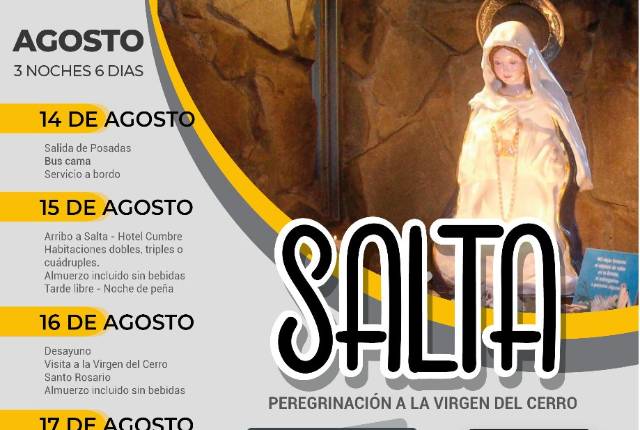 Salta 14 agosto 25 - Peregrinacion a la Virgen del Cerro 