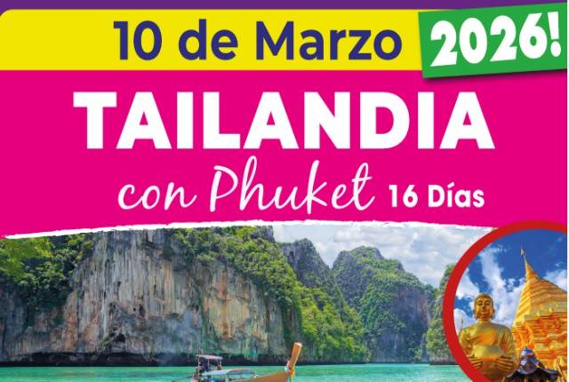 Tailandia con Phuket marzo 26