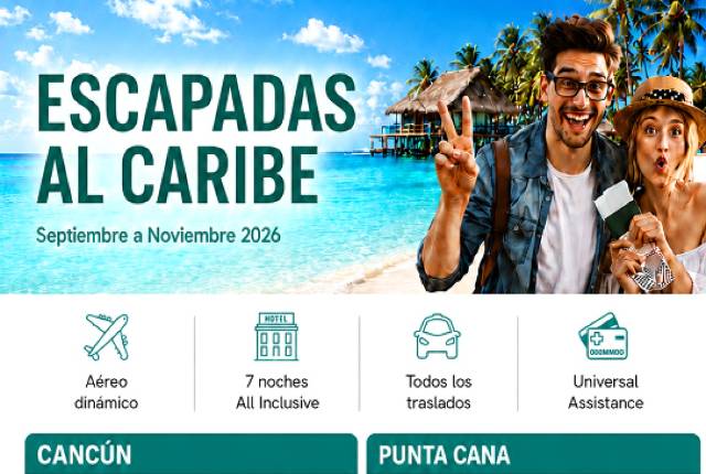 Escapada al Caribe septiembre a noviembre 26