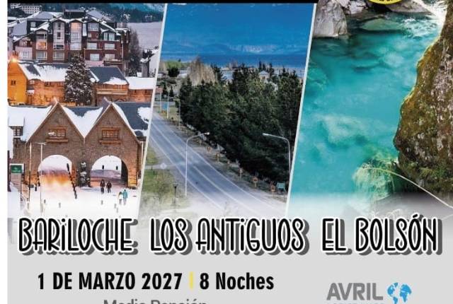 Terrestre desde Posadas  Bariloche Los Antiguos El Bolson- 1 marzo 27